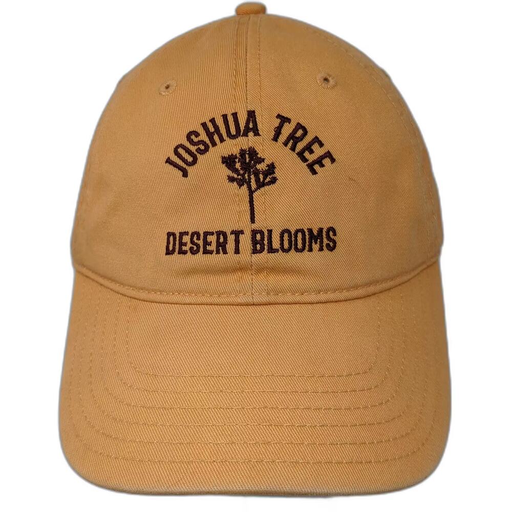 Mighty Fine Joshua Tree Desert Blooms Orange Brown Baseball Cap Hat OS Slideback